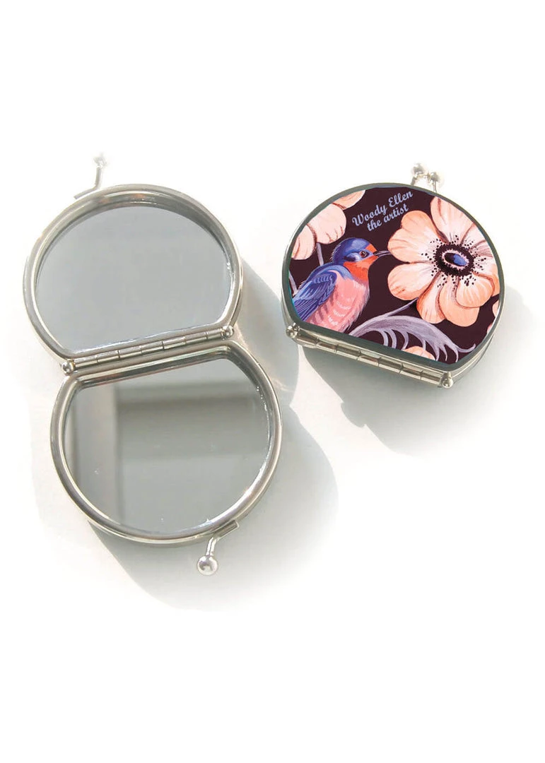 New In Woody Ellen Swallow 50's Compact Mirror
