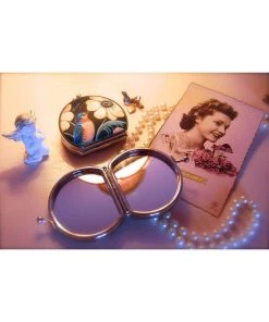 New In Woody Ellen Swallow 50's Compact Mirror