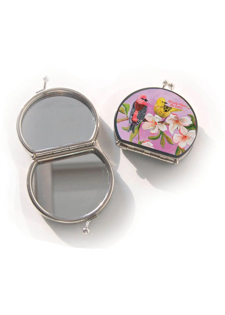 New In Woody Ellen Bloom 50's Compact Mirror