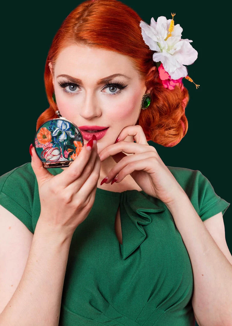 Woody Ellen Forest 50's Compact Mirror