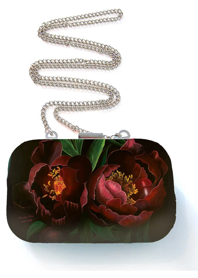 Woody Ellen Night Bloom 50's Box Clutch Bag
